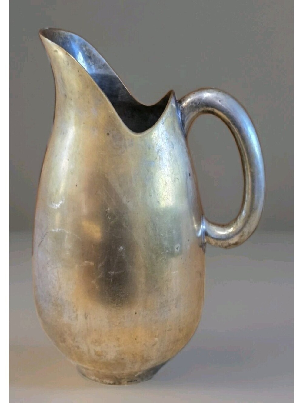 DESIGNCO silver plate over brass heavy pitcher 64oz Stylish Use As Vase Kitchen